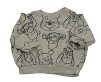 Šedá mikina s medvídkem Pú zn. George