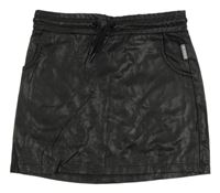 Černá koženková sukně 