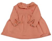 Korálové teplákové šaty se srdíčkem Next