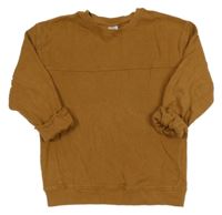 Hnědá žebrovaná mikina Little kids