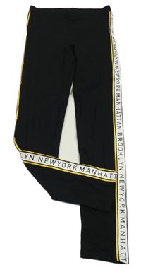 Černé legíny s proužkem H&M