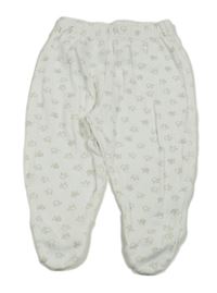 Bílé polodupky s tlapkami 