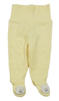 Světležluté žebrované polodupky s ovečkami 