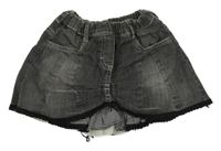 Tmavošedá riflová sukně 