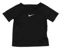 Černé sportovní funkční tričko Nike