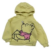 Žlutá mikina s Púem a kapucí Disney