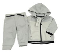 Nové - 2set - Šedo-smetanová tepláková souprava Primark