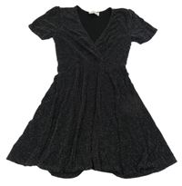 Černo-stříbrné šaty 