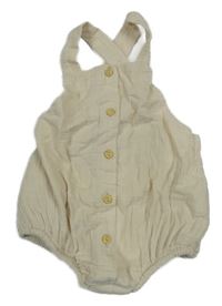 Béžové mušelínové laclové kraťasy H&M