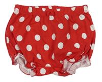 Červené puntíkaté bavlněné kraťasy - Minnie H&M
