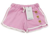 Světlerůžové kraťasy s proužky M&S