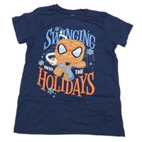 Tmavomodré tričko se Spider-manem zn. Marvel