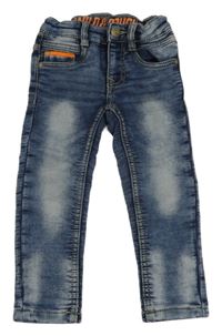 Modré šisované teplákové rifle Dopodopo