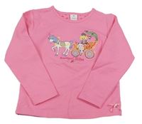 Růžové triko s jednorožcem 