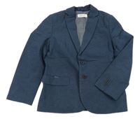 Tmavomodré puntíkované sako H&M