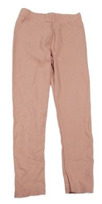 Světlerůžové žebrované legíny George