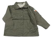 Hnědý plátěný jarní kabát Topolino 