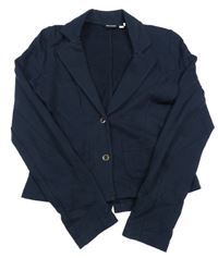 Tmavomodré teplákové crop sako Name it