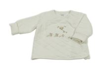 Bílá prošívaná lehce zateplená mikina s ovečkami Primark 