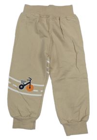 Béžové tepláky s kolem 