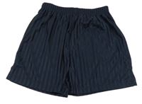Tmavomodré pruhované sportovní kraťasy Tu