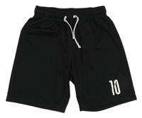 Černé sportovní kraťasy s číslem H&M