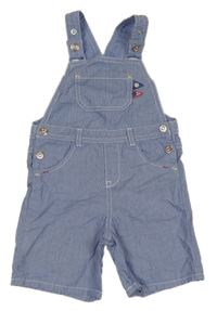 Modro-bílé pruhované plátěné laclové kraťasy Chicco