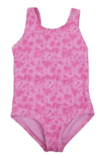 Světlerůžovo-růžové vzorované jednodílné plavky Primark