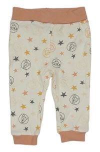 Bílo-růžové tepláky s Bambim Disney