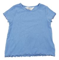 Světlemodré žebrované tričko H&M