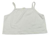 Bílý crop top SHEIN