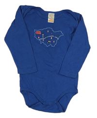 Tmavomodré body s mapou Londýna PUSBLU