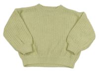 Šafránový žebrovaný oversize svetr H&M