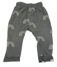 Tmavošedé melírované tepláky s duhami Turtledove London