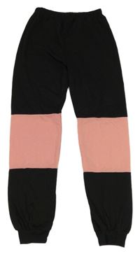 Černo-růžové tepláky SHEIN