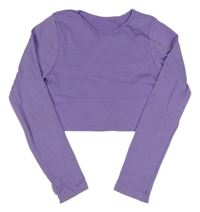 Fialové thermo crop triko PRIMARK