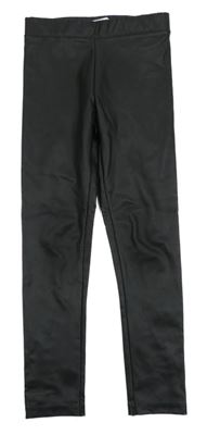 Černé potažené legíny H&M