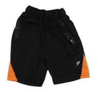 Černo-oranžové sportovní kraťasy zn. Primark