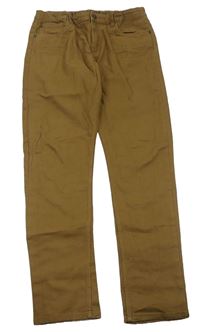 Hnědé skinny fit rifle H&M