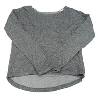 Černo-šedá melírovaná mikina H&M