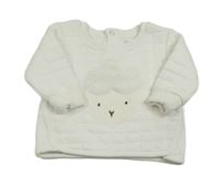 Bílá prošívaná mikina s ovcí Primark