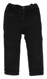 Černé plátěné skinny kalhoty zn. Kiabi