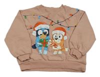 Starorůžová mikina s Bluey zn. H&M