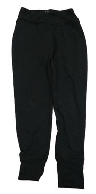 Antracitové melírované sportovní tepláky