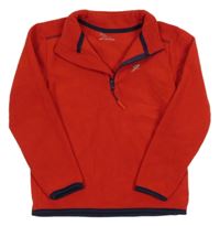 Červená fleecová mikina Primark