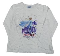 Bílé triko s Elsou Disney