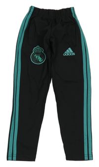 Černé fotbalové tepláky - Real Madrid Adidas