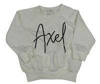 Bílá mikina s nápisem