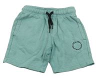 Zelené teplákové kraťasy s nápisem George