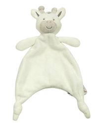 Bílý plyšový usínáček s žirafou Nutmeg